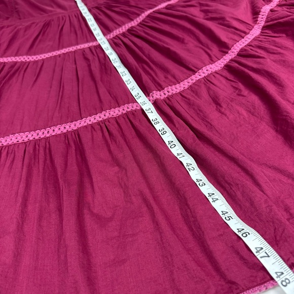 JFW Boho Embroidered Sequin Detailed Cotton Tiered Maxi Dress - Picture 7 of 10